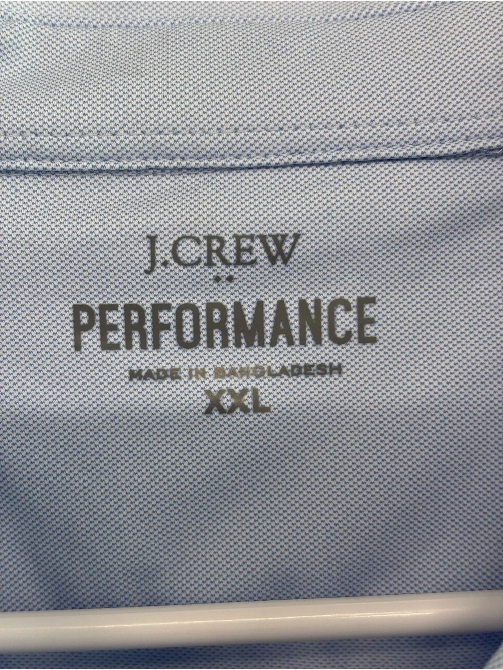 J.Crew Performance Mens Light Blue Long Sleeve Button Down Shirt Size XXL